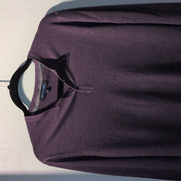 Patrick Assaraf M Extra Fine Merino Wool Eggplant - Picture 7 of 10